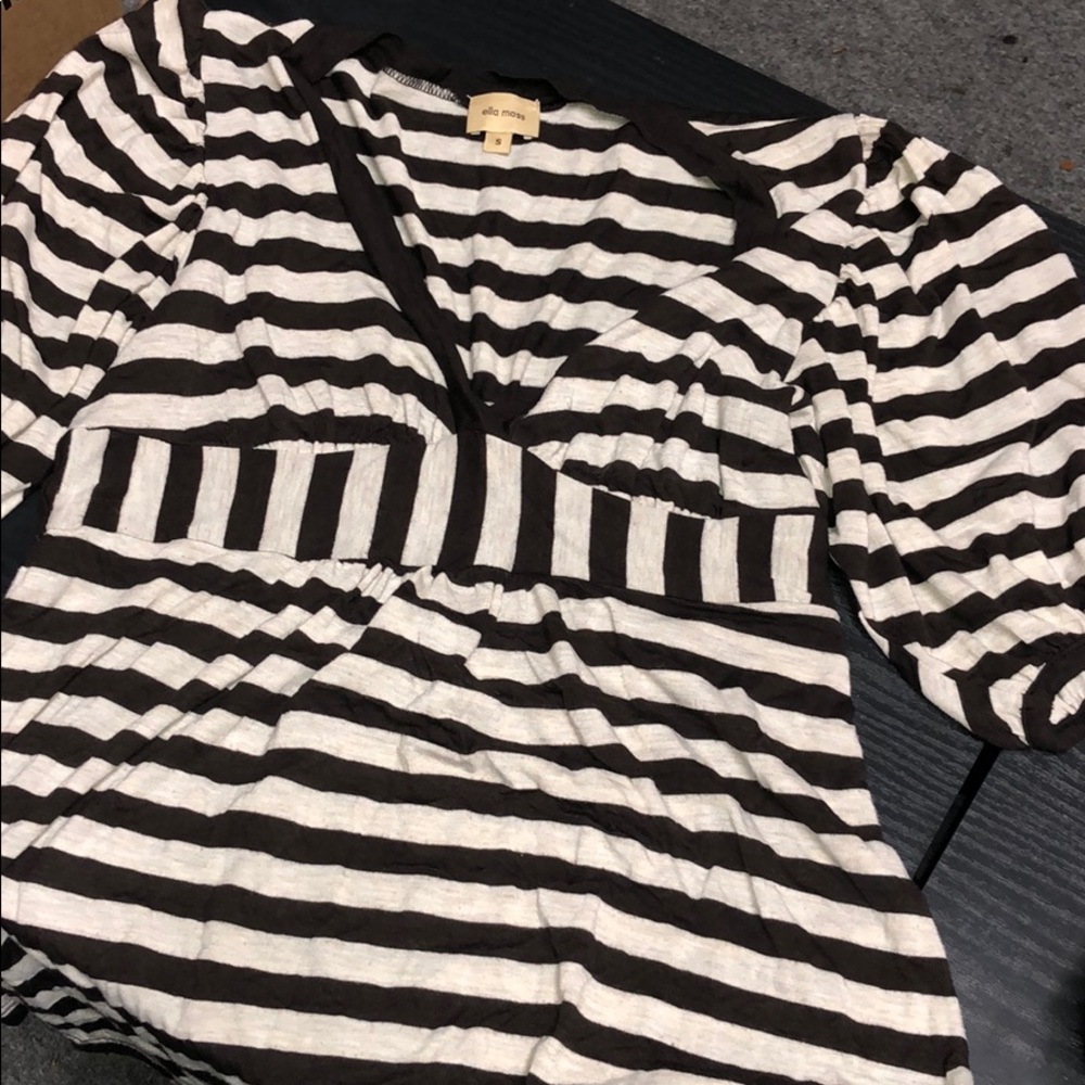 Small brown striped blouse